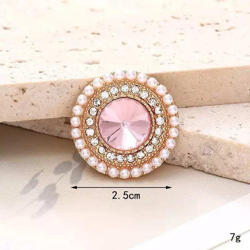 FS4176-Diamond Round Pearl Patch Zoe's DIY Shop