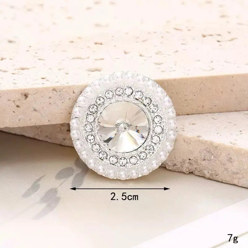 FS4176-Diamond Round Pearl Patch Zoe's DIY Shop