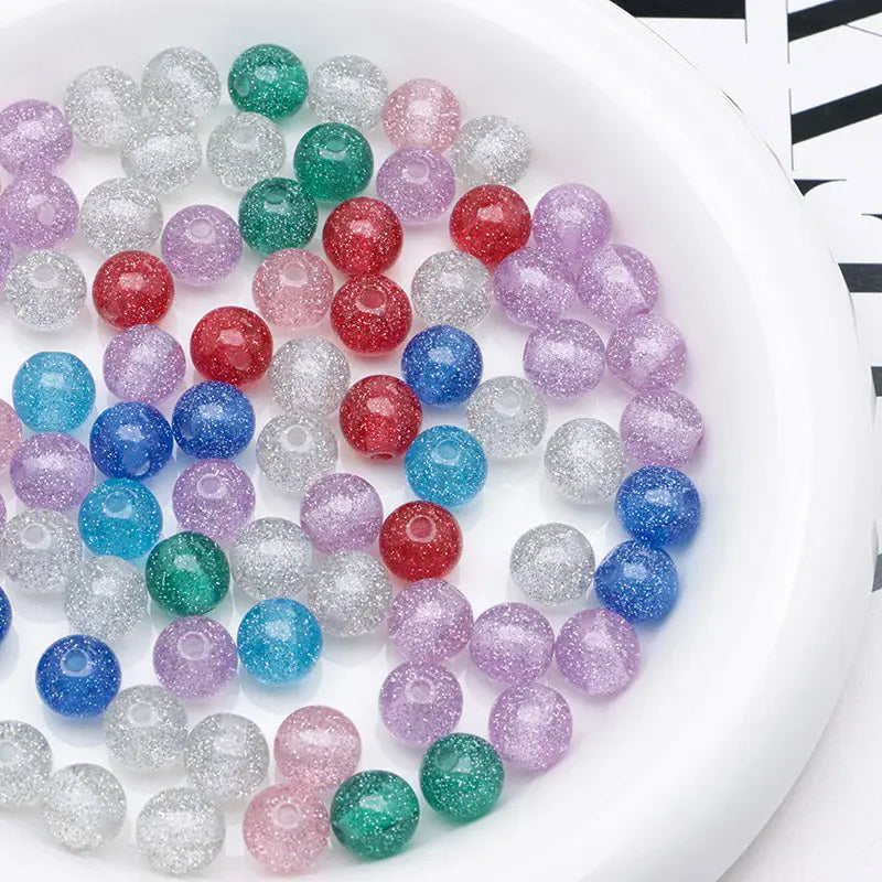 FS4208- 10mm Flashing Resin Beads Zoe's DIY Shop