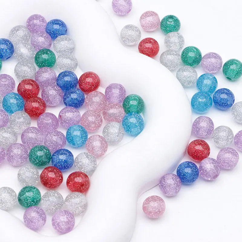 FS4208- 10mm Flashing Resin Beads Zoe's DIY Shop