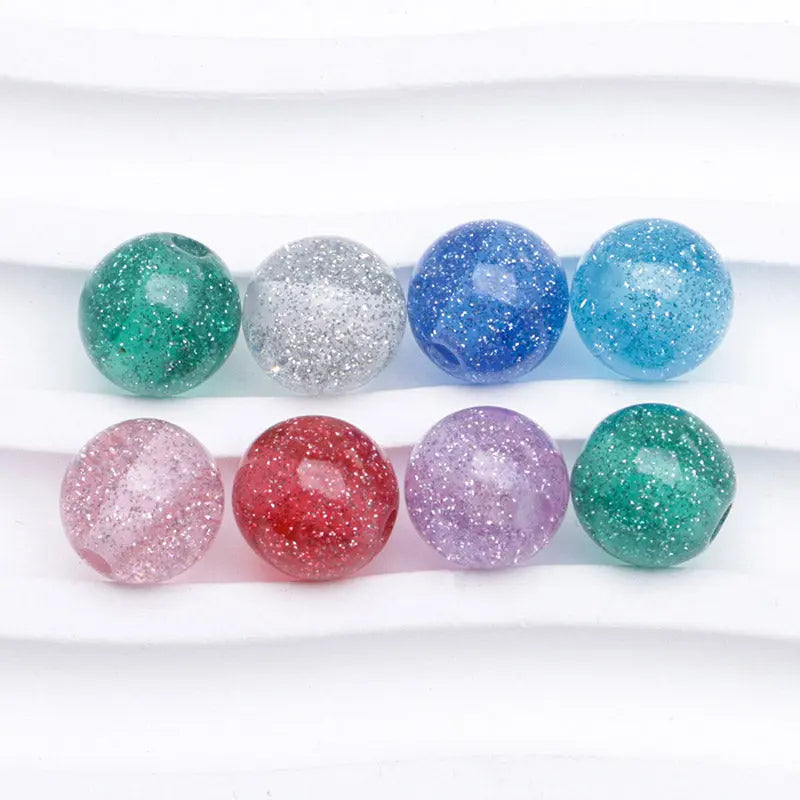FS4208- 10mm Flashing Resin Beads Zoe's DIY Shop