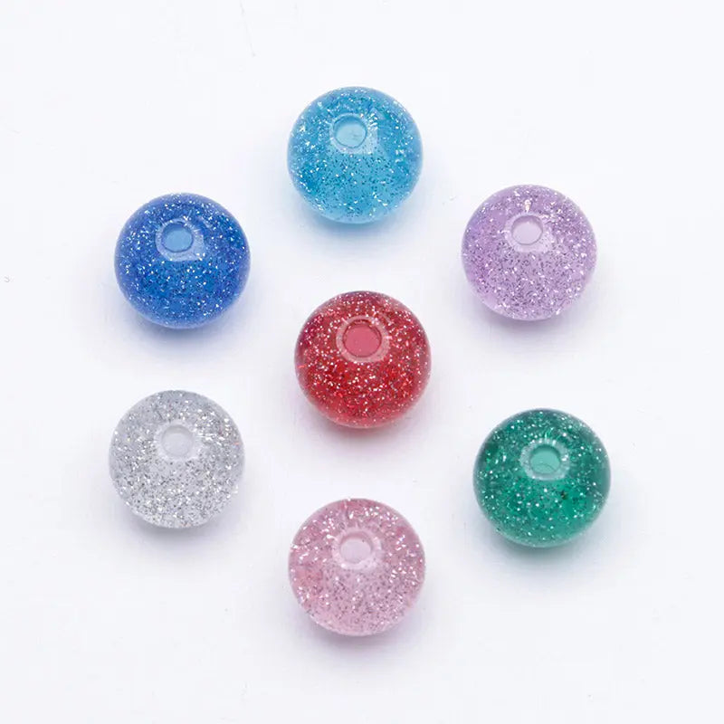 FS4208- 10mm Flashing Resin Beads Zoe's DIY Shop