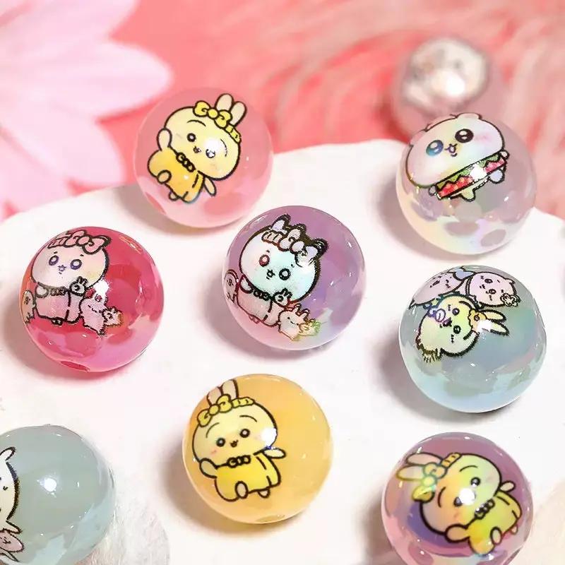 FS4261-16mm UV Coating Printed Acrylic Beads Fit For Beadable Pens Zoe's DIY Shop