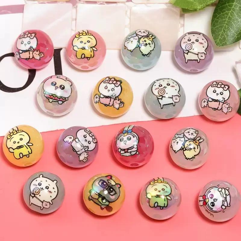 FS4261-16mm UV Coating Printed Acrylic Beads Fit For Beadable Pens Zoe's DIY Shop