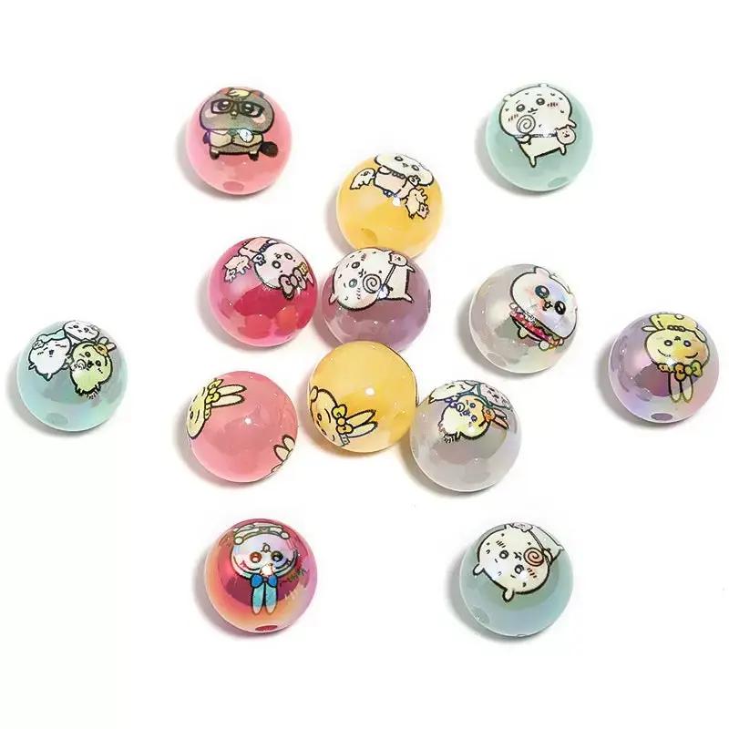 FS4261-16mm UV Coating Printed Acrylic Beads Fit For Beadable Pens Zoe's DIY Shop