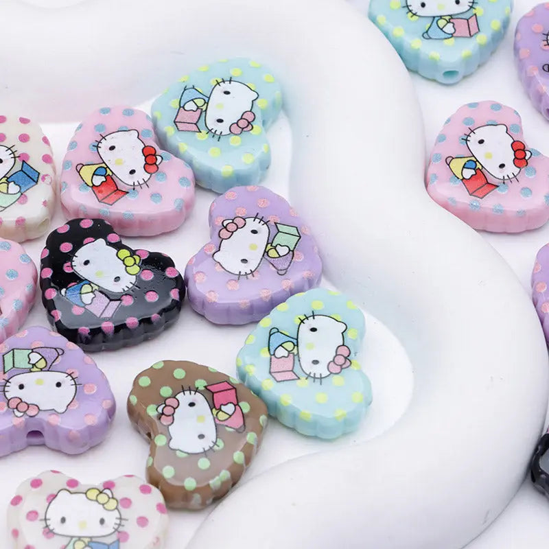 FS4266- Hk Love Acrylic Beads Zoe's DIY Shop