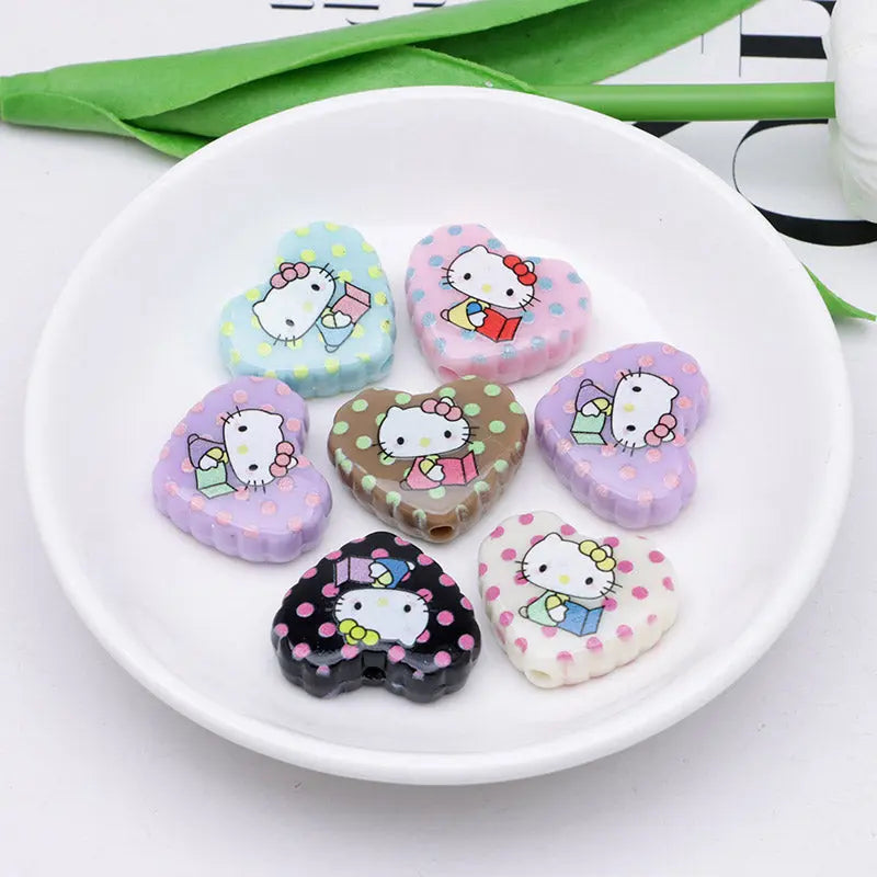 FS4266- Hk Love Acrylic Beads Zoe's DIY Shop