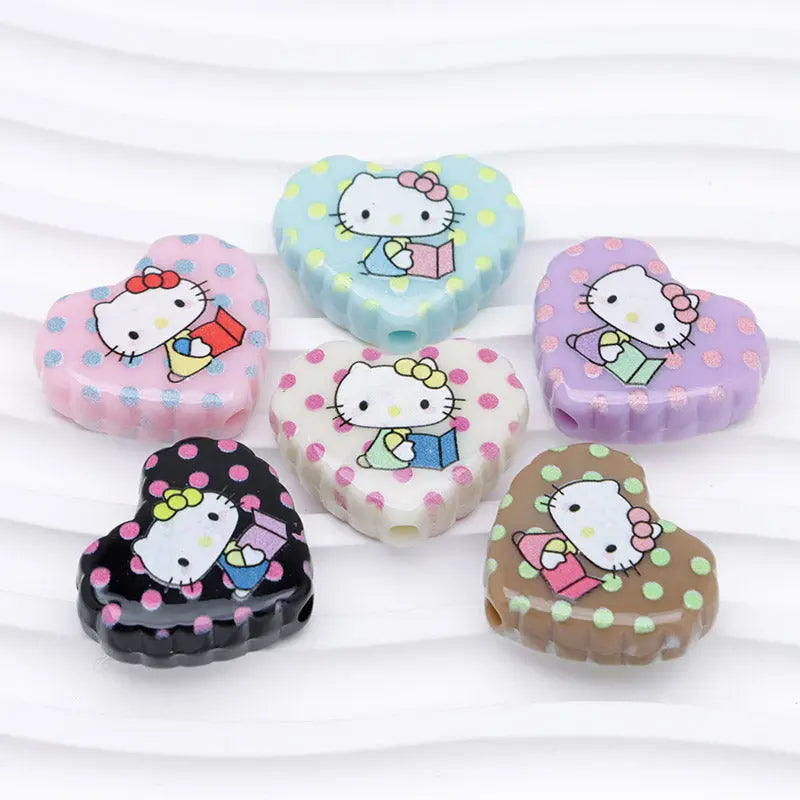 FS4266- Hk Love Acrylic Beads Zoe's DIY Shop