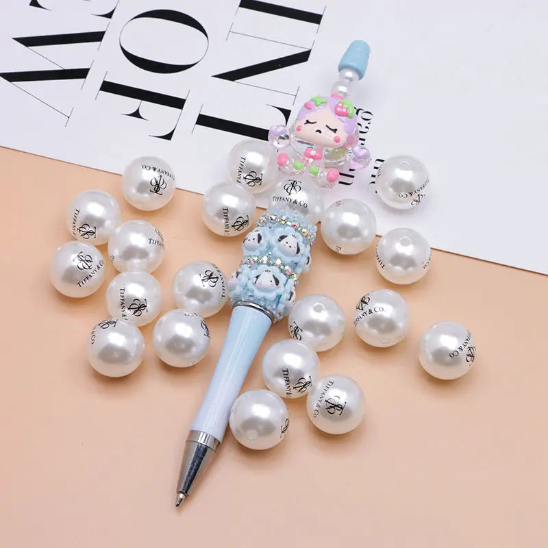 FS4277- 16mm Pearl Looking Acrylic Beads Zoe's DIY Shop