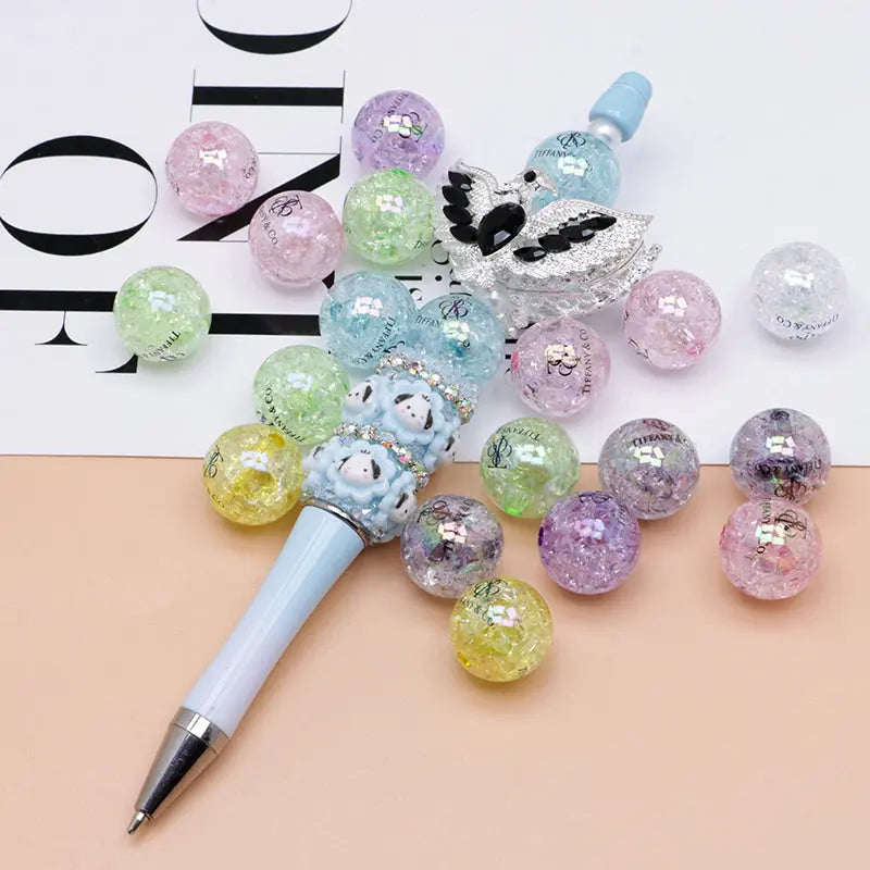 FS4279- 16mm Crackle Acrylic Beads Zoe's DIY Shop