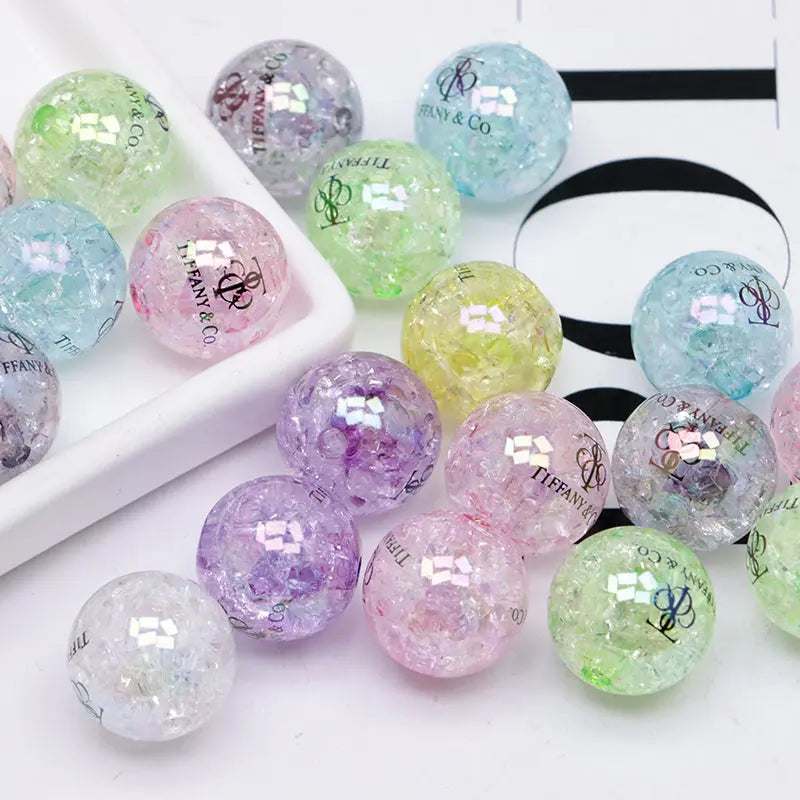 FS4279- 16mm Crackle Acrylic Beads Zoe's DIY Shop
