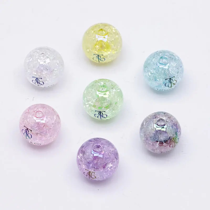 FS4279- 16mm Crackle Acrylic Beads Zoe's DIY Shop