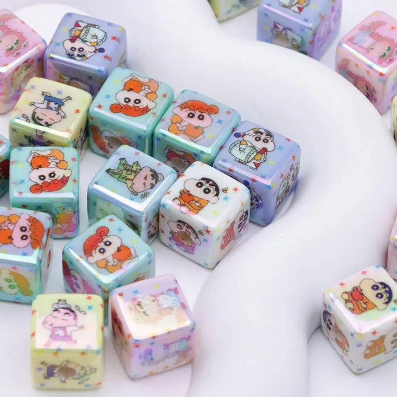 FS4301- 16mm Crayon Shin - Chan Beads Luminous Glow - In - The - Dark Zoe's DIY Shop