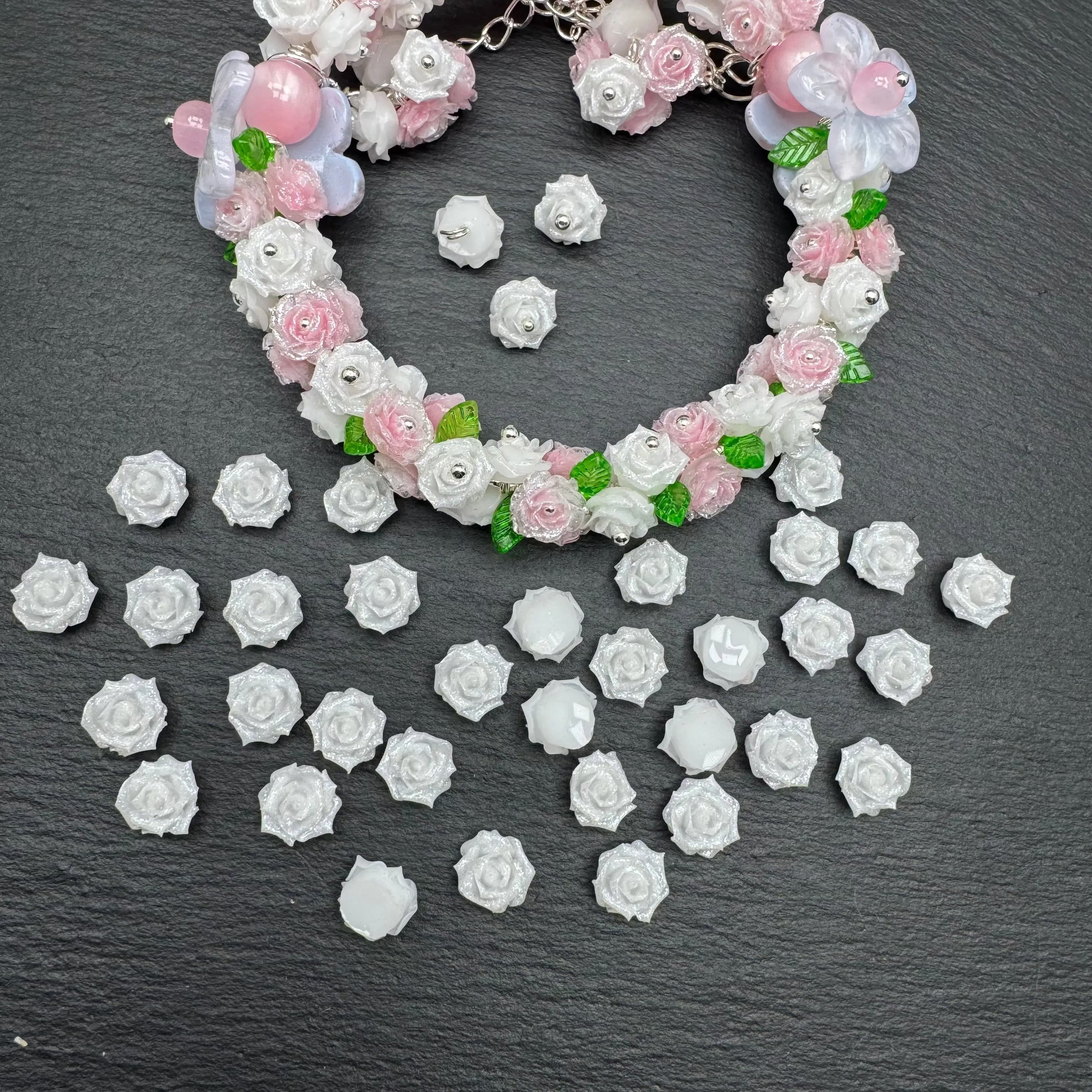 FS4350- 10mm Soft Flower Charms Soft Flower Patches Zoe's DIY Shop