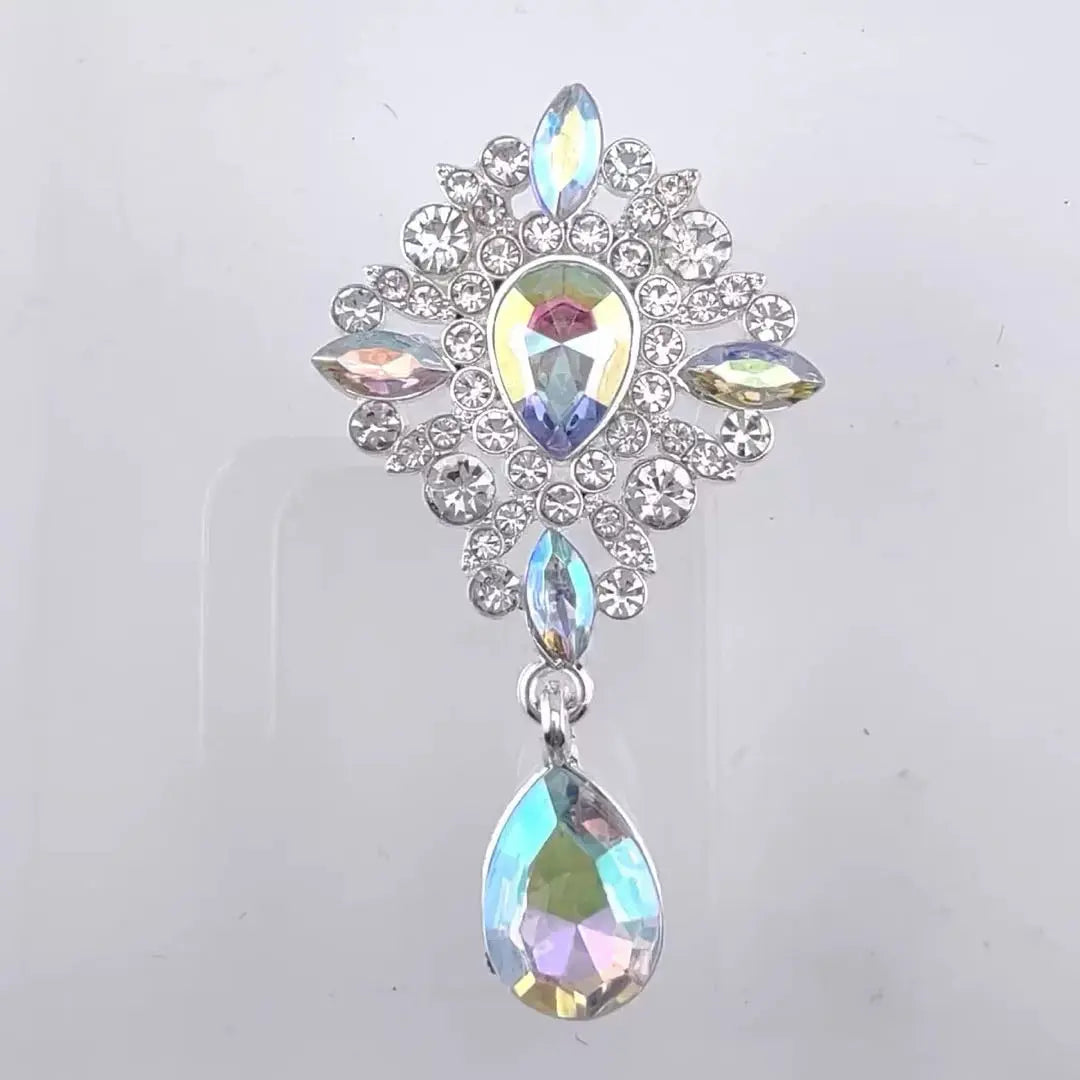 FS4354-Diamond Alloy Charms Zoe DIY Wholesale