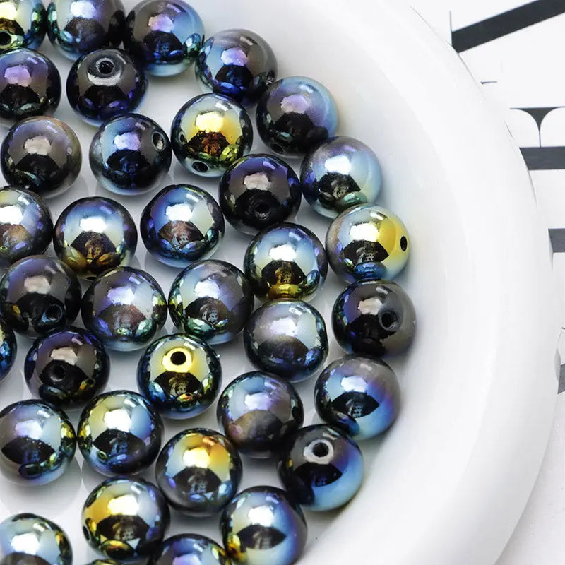 FS4465- 12mm Uv Black Cat Eye Beads Fit For Pen Zoe's DIY Shop