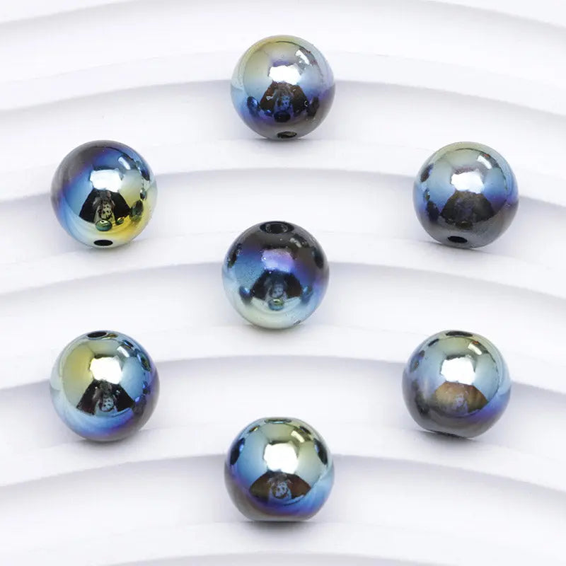 FS4465- 12mm Uv Black Cat Eye Beads Fit For Pen Zoe's DIY Shop