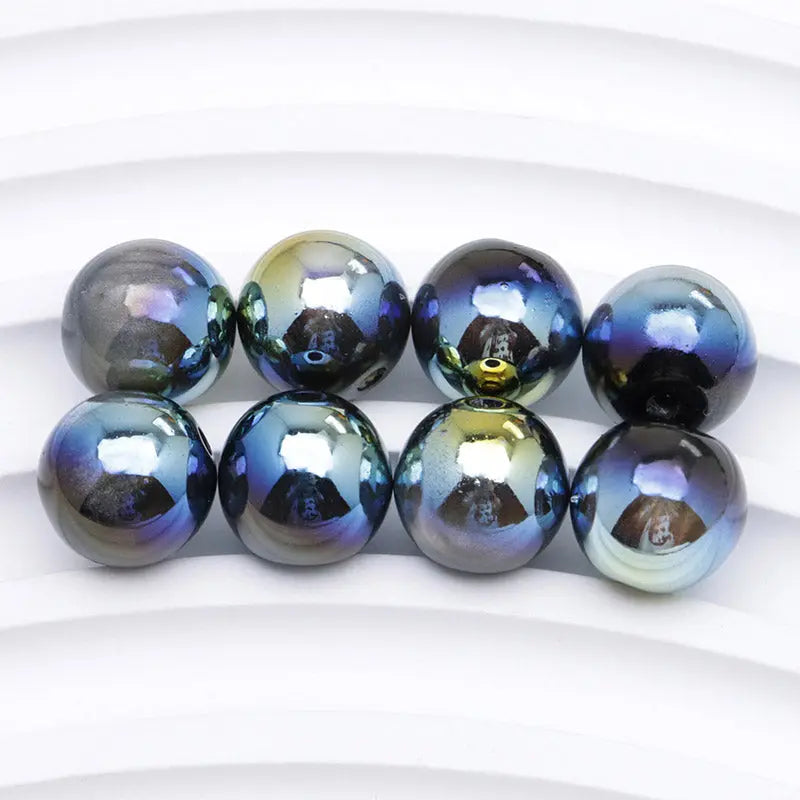 FS4465- 12mm Uv Black Cat Eye Beads Fit For Pen Zoe's DIY Shop