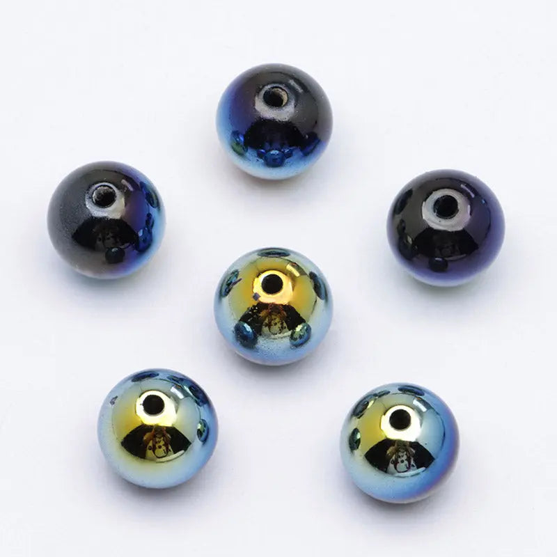FS4465- 12mm Uv Black Cat Eye Beads Fit For Pen Zoe's DIY Shop