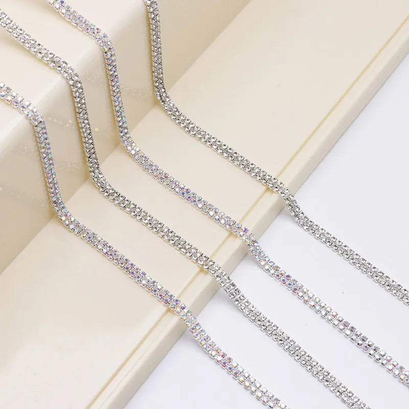 FS4569-2MM Diamond 2 Row Chain For DIY Project Zoe's DIY Shop