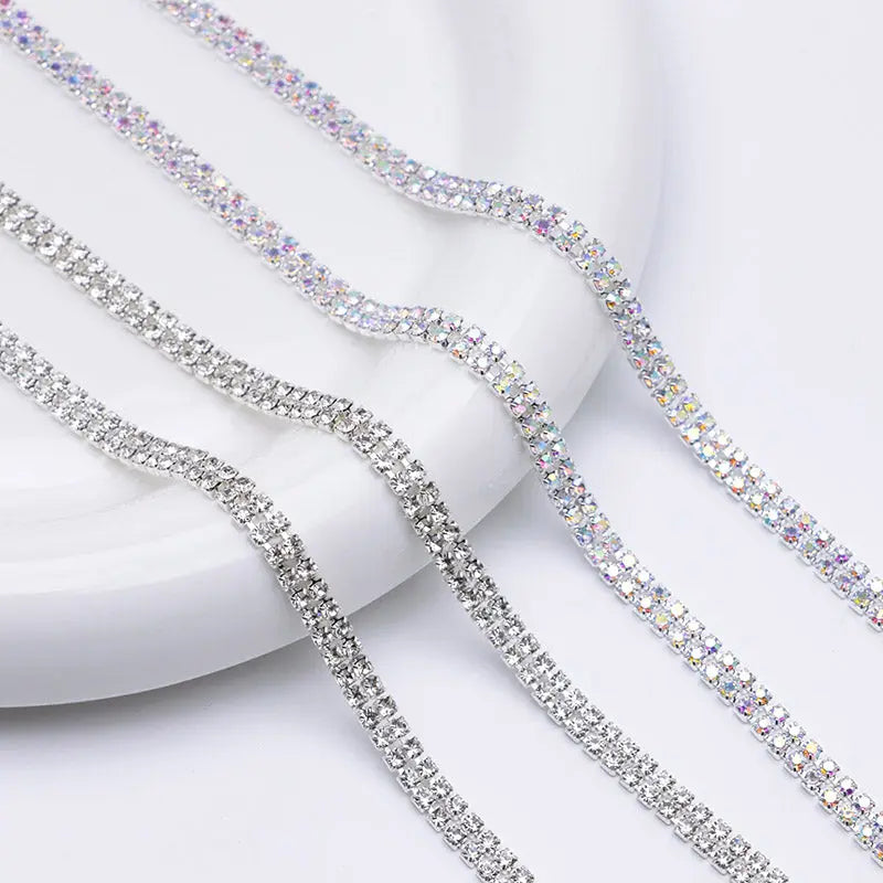 FS4569-2MM Diamond 2 Row Chain For DIY Project Zoe's DIY Shop