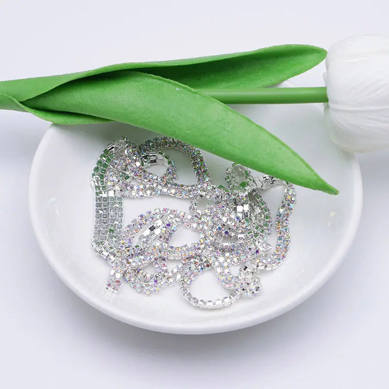 FS4569-2MM Diamond 2 Row Chain For DIY Project Zoe's DIY Shop