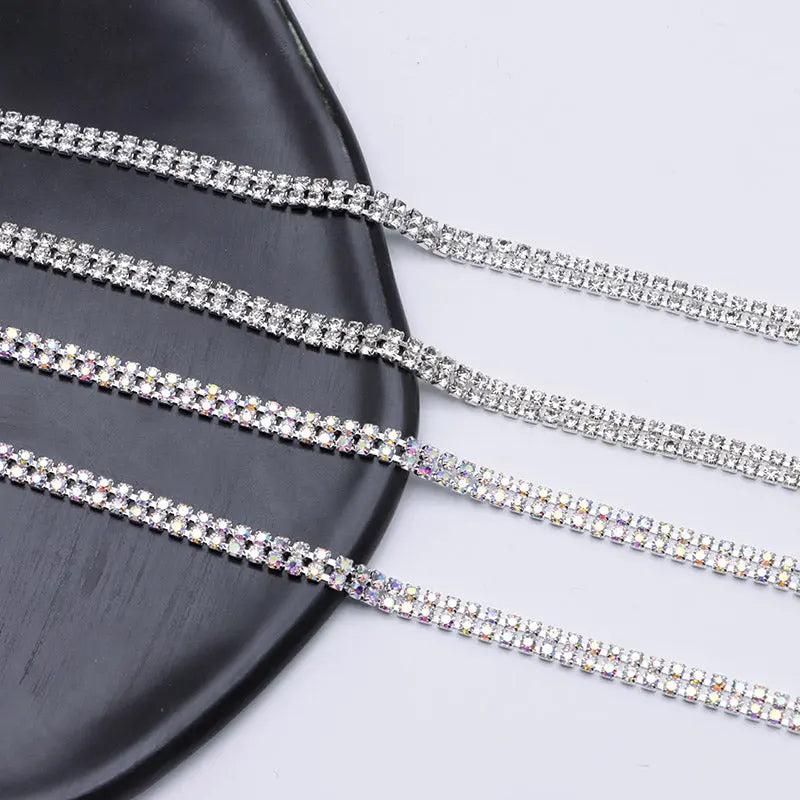 FS4569-2MM Diamond 2 Row Chain For DIY Project Zoe's DIY Shop