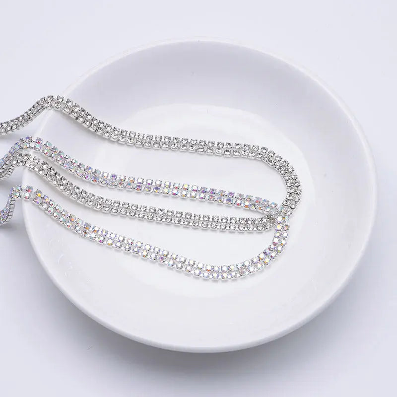 FS4569-2MM Diamond 2 Row Chain For DIY Project Zoe's DIY Shop