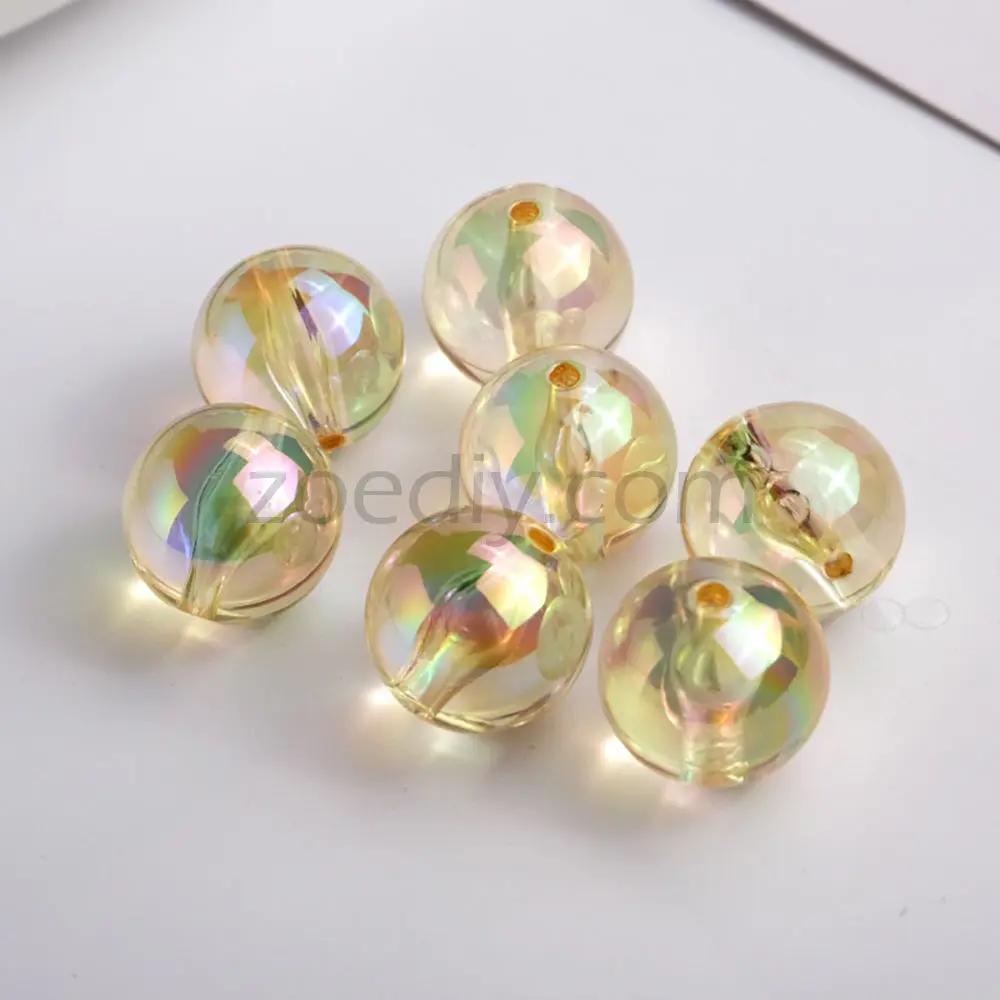 FS4635- 20mm Translucent Base Beads In Mixed Colors Zoe's DIY Shop