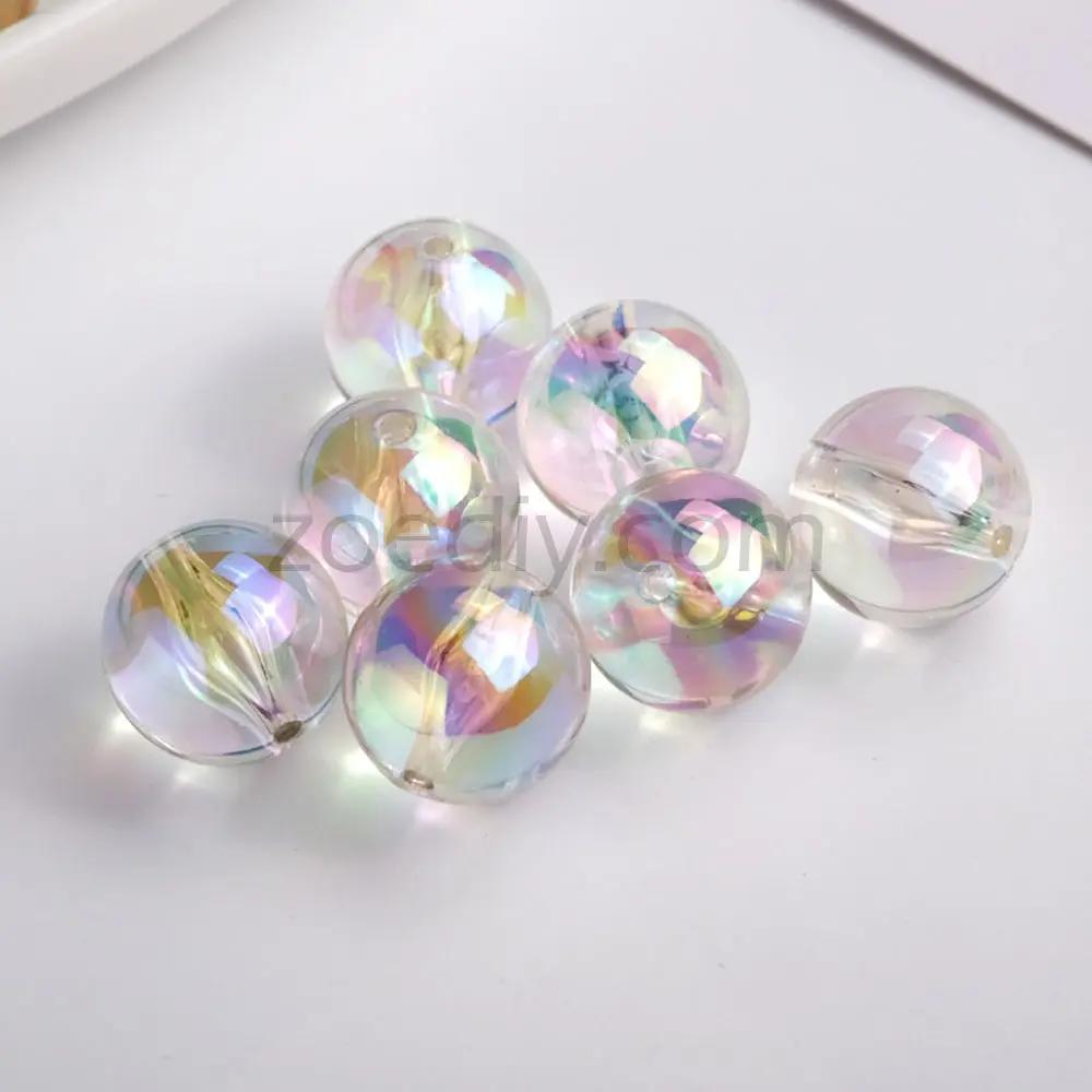 FS4635- 20mm Translucent Base Beads In Mixed Colors Zoe's DIY Shop