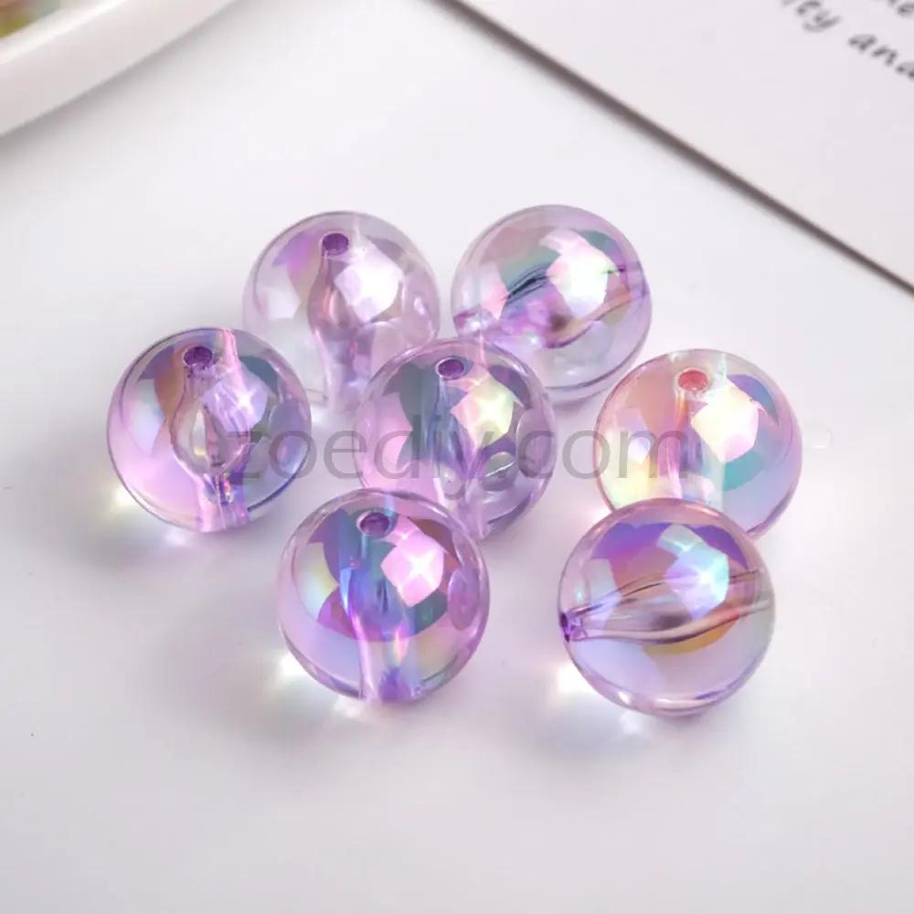 FS4635- 20mm Translucent Base Beads In Mixed Colors Zoe's DIY Shop