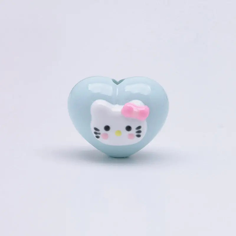 FS4644- Hk Heart Love Beads Fit For Pen For Keychain Beadable Pens Making Zoe's DIY Shop