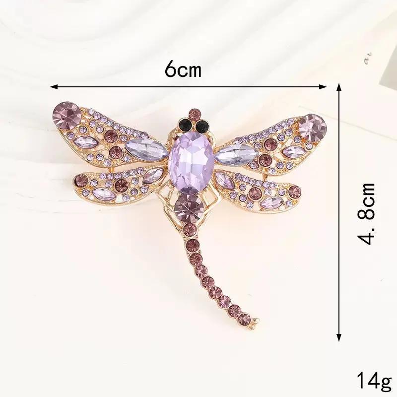 FS4690-4.8×6cm Crystal Dragonfly Diamond Crystal Patch For Making Fancy Beads Zoe's DIY Shop