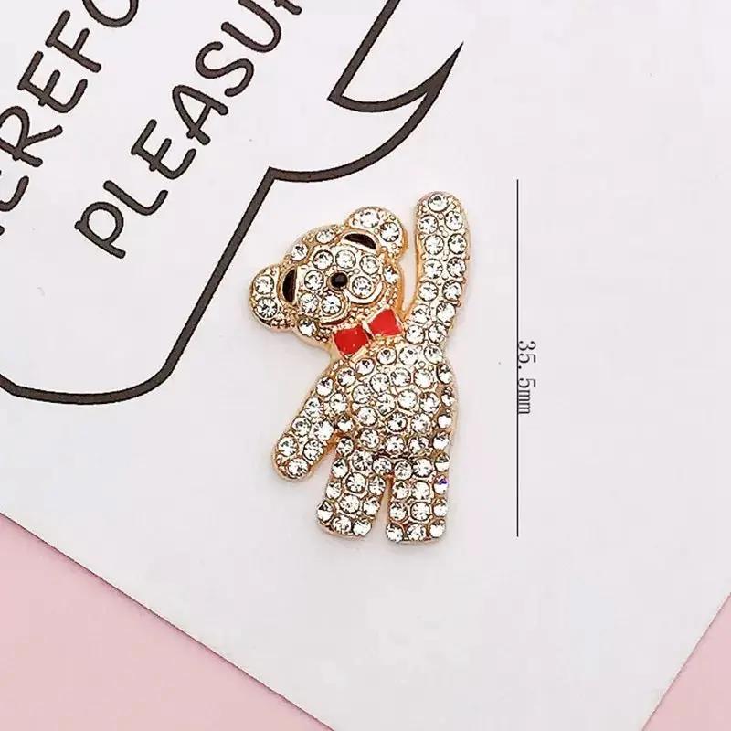 FS4691-35.5mm Diamond Bear Alloy Patch For Making Fancy Beads Zoe's DIY Shop