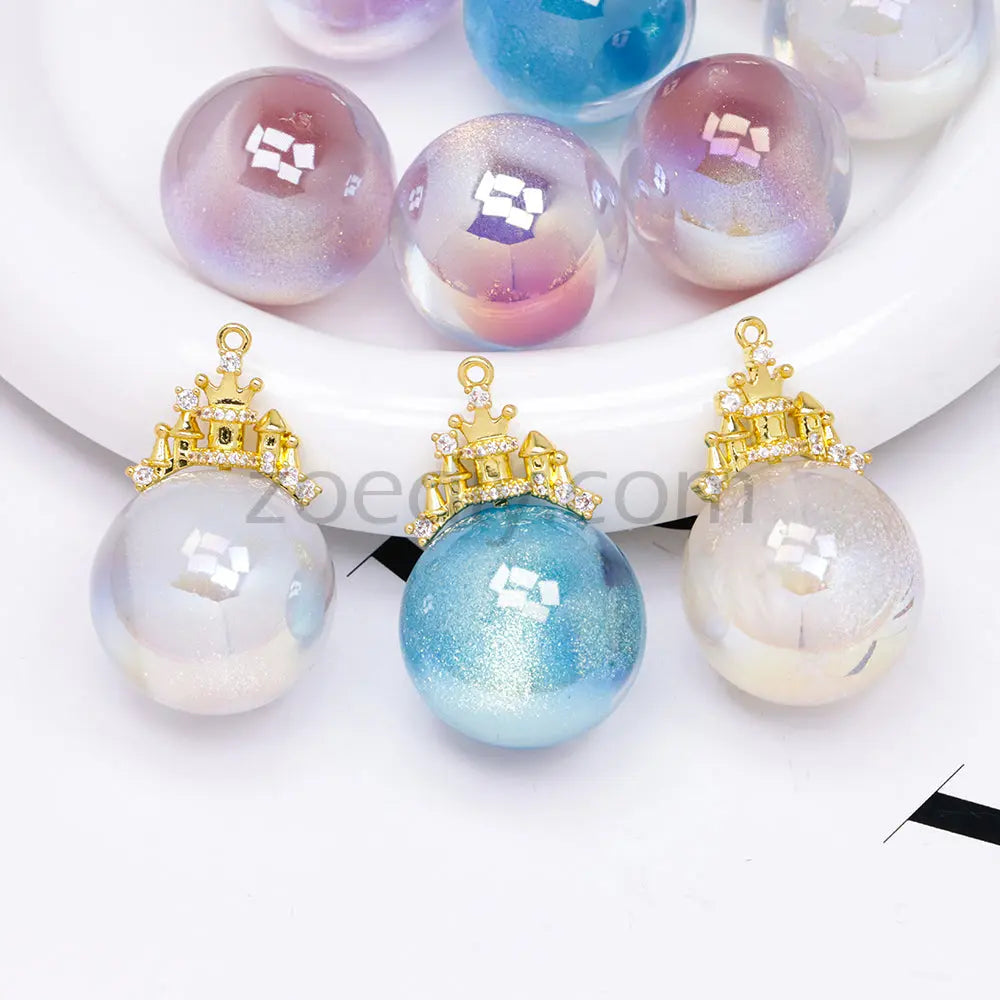 FS4693-25MM Half Hole Round Beads Zoe's DIY Shop