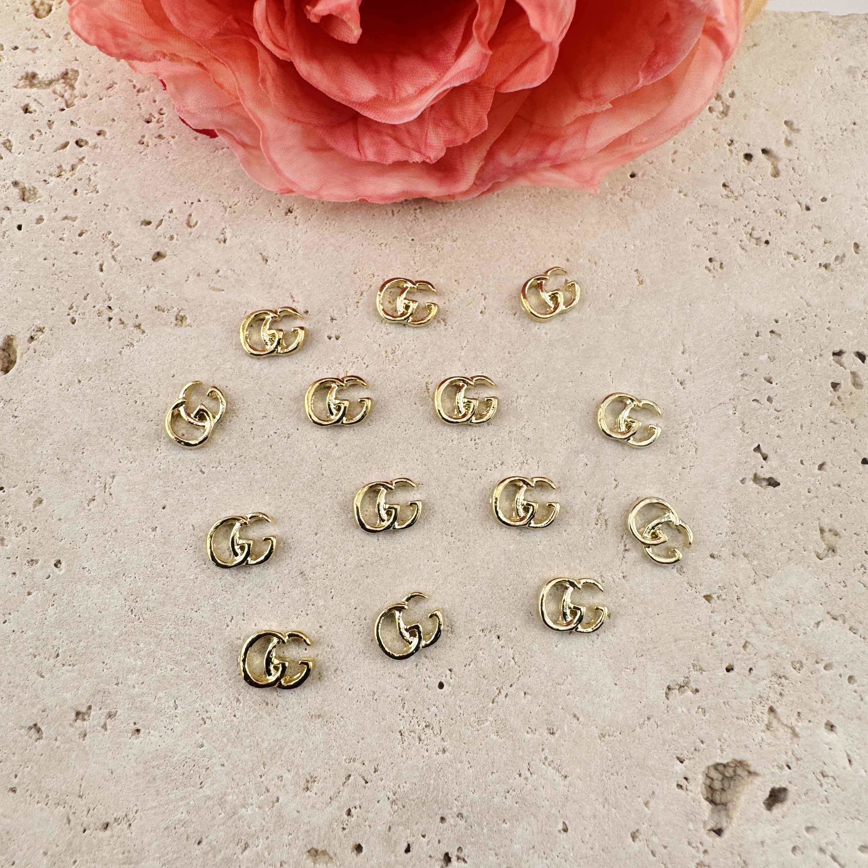FS4698-About 6mm G Metal Nail Charms Zoe DIY Wholesale