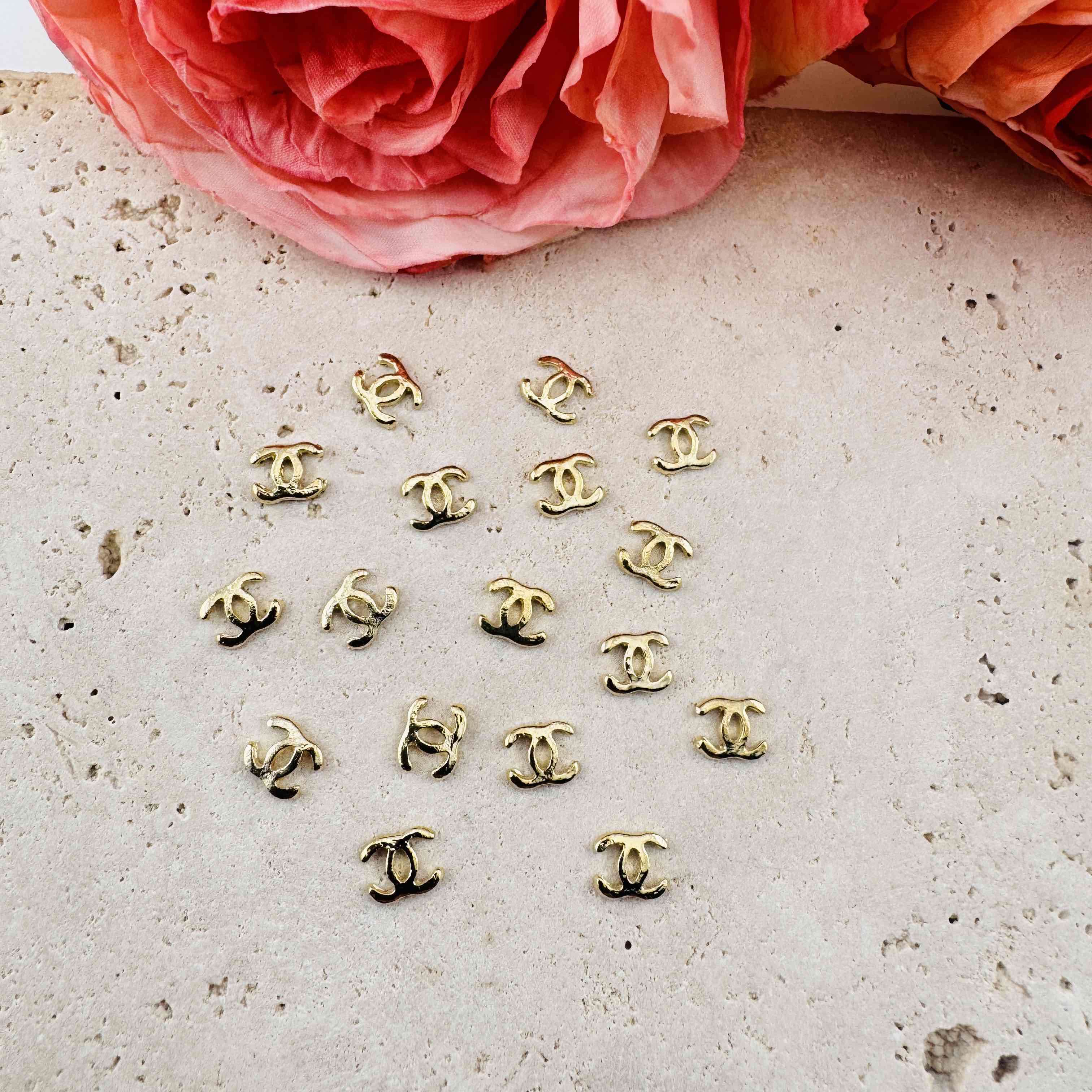 FS4714-About 6mm CC Metal Nail Charms Zoe DIY Wholesale