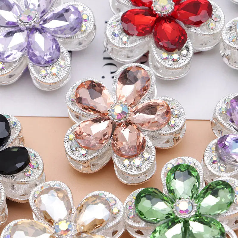 FS4833- 3.6×3.6 Cm Alloy Hollow-out Five-petal Alloy Beads That Can Pass A Pen For Keychain Jewelry Making Zoe's DIY Shop