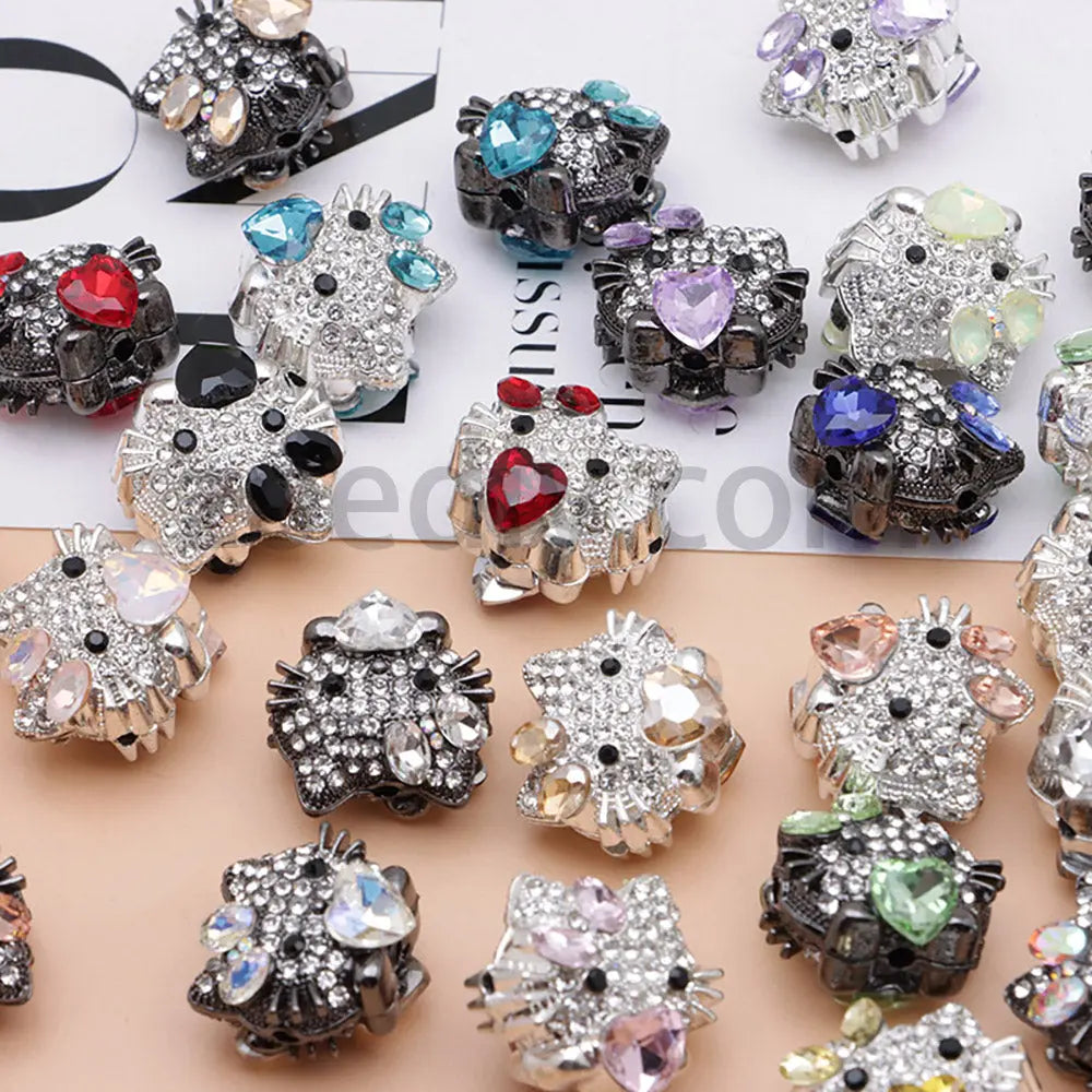 FS4836-HK Diamond Alloy Beads Fit For Beadable Pens For Keychain Jewelry Making Zoe's DIY Shop