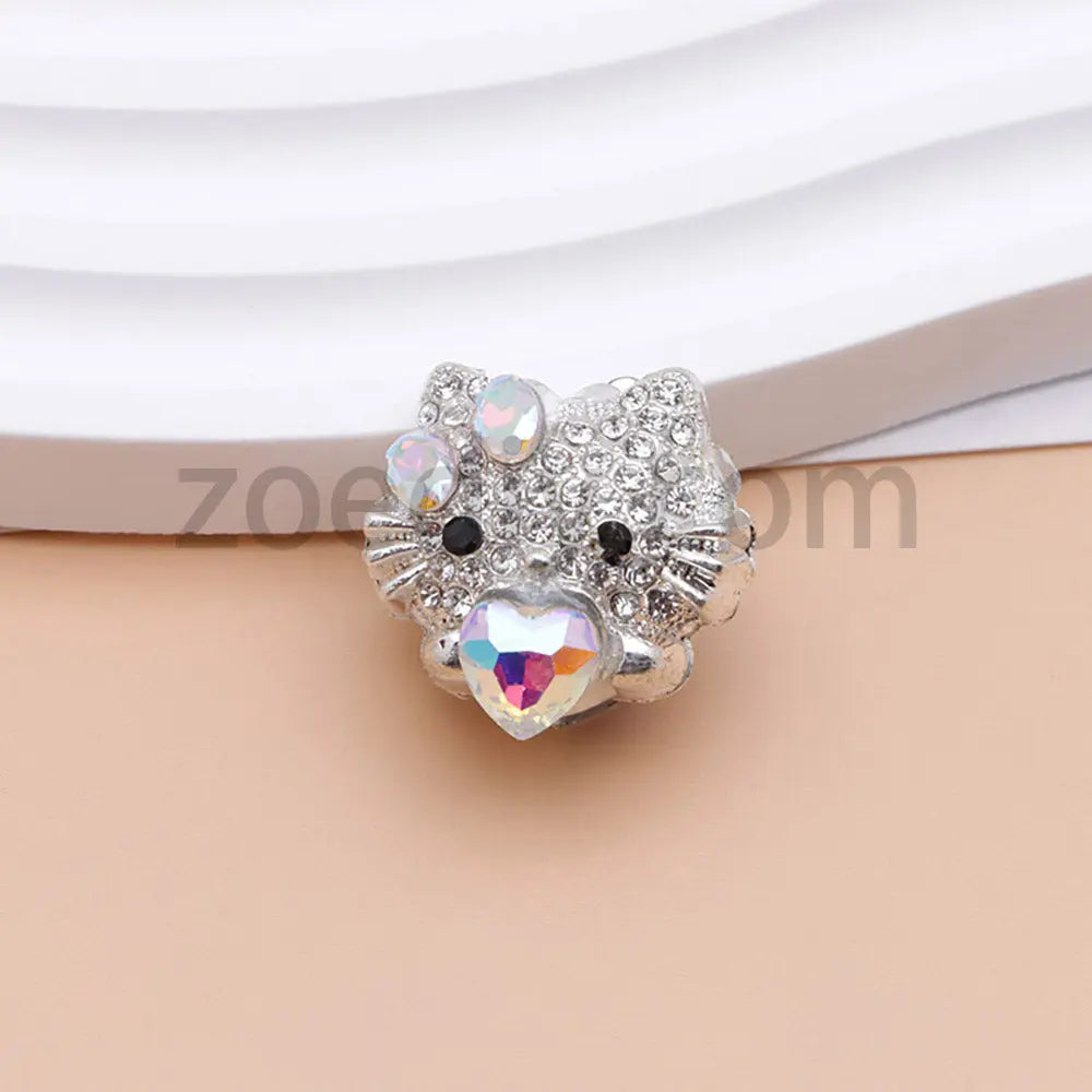 FS4836-HK Diamond Alloy Beads Fit For Beadable Pens For Keychain Jewelry Making Zoe's DIY Shop