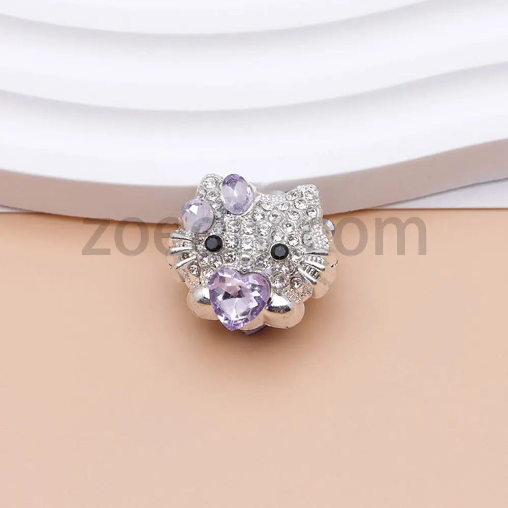 FS4836-HK Diamond Alloy Beads Fit For Beadable Pens For Keychain Jewelry Making Zoe's DIY Shop