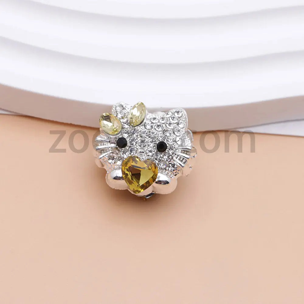FS4836-HK Diamond Alloy Beads Fit For Beadable Pens For Keychain Jewelry Making Zoe's DIY Shop