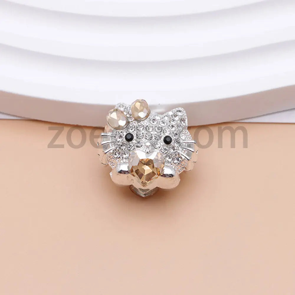 FS4836-HK Diamond Alloy Beads Fit For Beadable Pens For Keychain Jewelry Making Zoe's DIY Shop