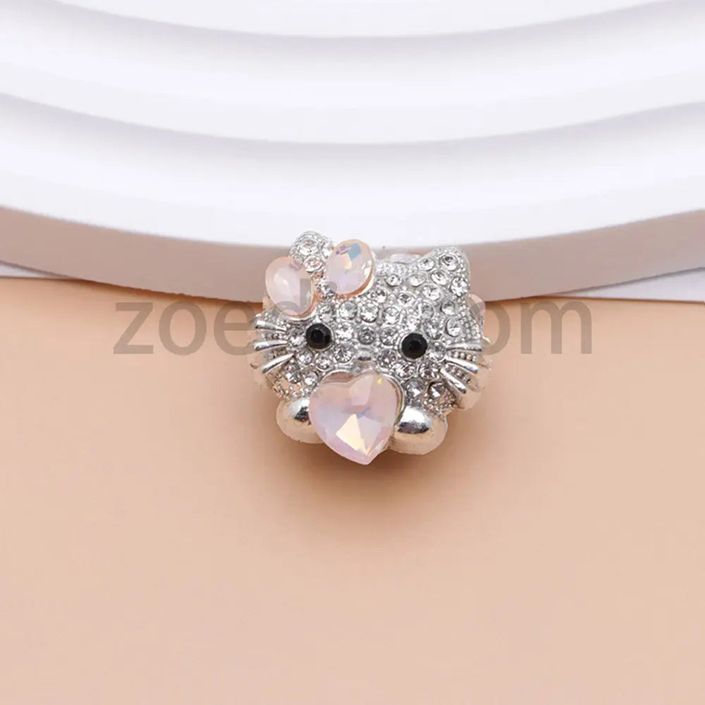 FS4836-HK Diamond Alloy Beads Fit For Beadable Pens For Keychain Jewelry Making Zoe's DIY Shop