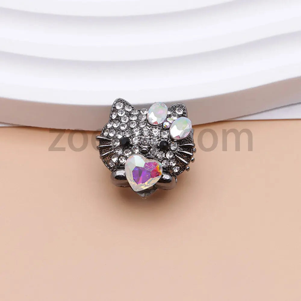 FS4836-HK Diamond Alloy Beads Fit For Beadable Pens For Keychain Jewelry Making Zoe's DIY Shop