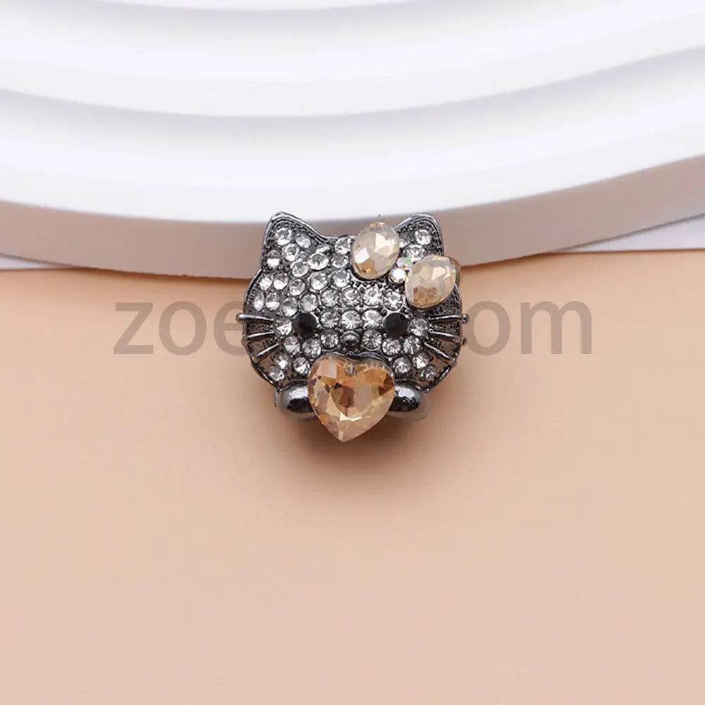 FS4836-HK Diamond Alloy Beads Fit For Beadable Pens For Keychain Jewelry Making Zoe's DIY Shop