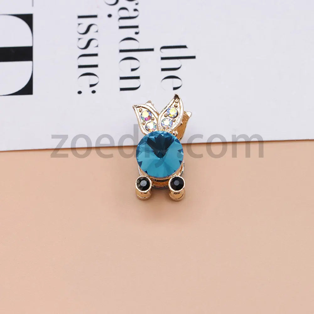 FS4837-Koi Alloy Diamond Beads Fit For Beadable Pens For Keychain Jewelry Making Zoe's DIY Shop