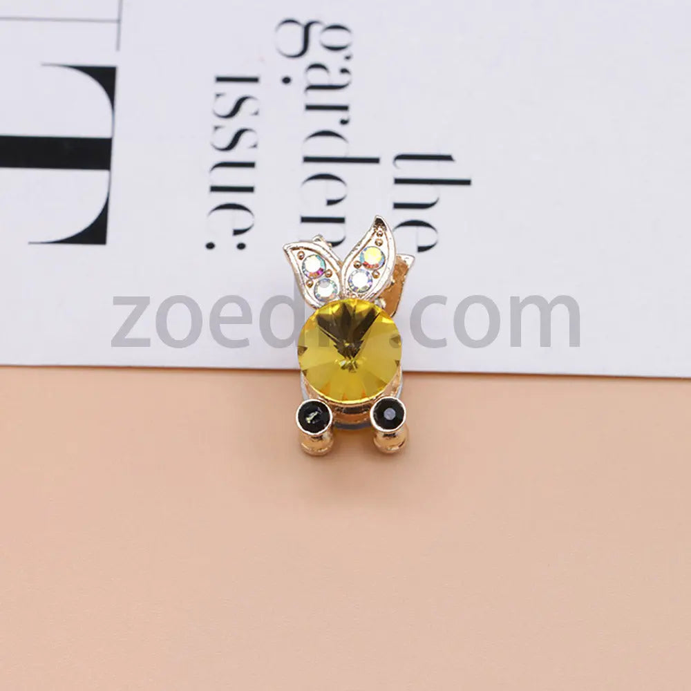 FS4837-Koi Alloy Diamond Beads Fit For Beadable Pens For Keychain Jewelry Making Zoe's DIY Shop