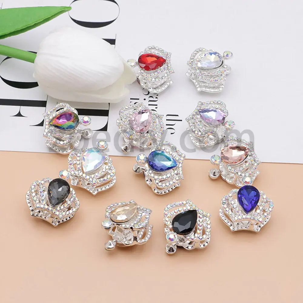 FS4838-Diamond Crown Alloy Beads Fit For Beadable Pens For Keychain Jewelry Making Zoe's DIY Shop