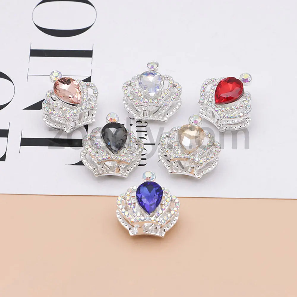 FS4838-Diamond Crown Alloy Beads Fit For Beadable Pens For Keychain Jewelry Making Zoe's DIY Shop